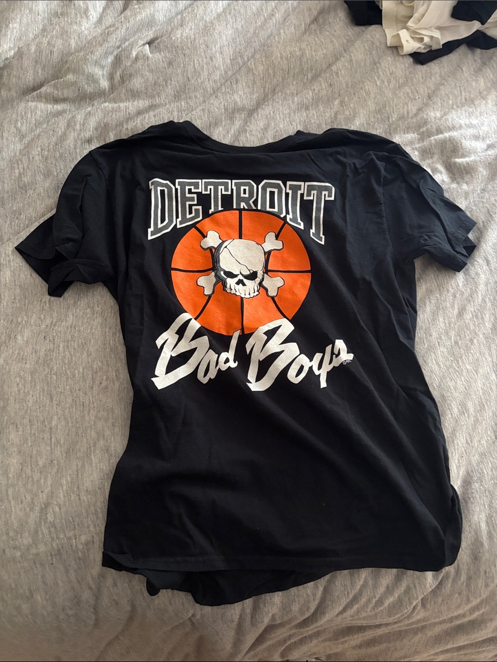 Detroit Bad Boys Graphic Short Sleeve Tee - Black & Orange